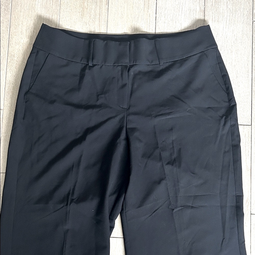 Lane Bryant Classic Black Wide-Leg Dress Pants with Elastic Waist Work Trousers - Picture 3 of 8